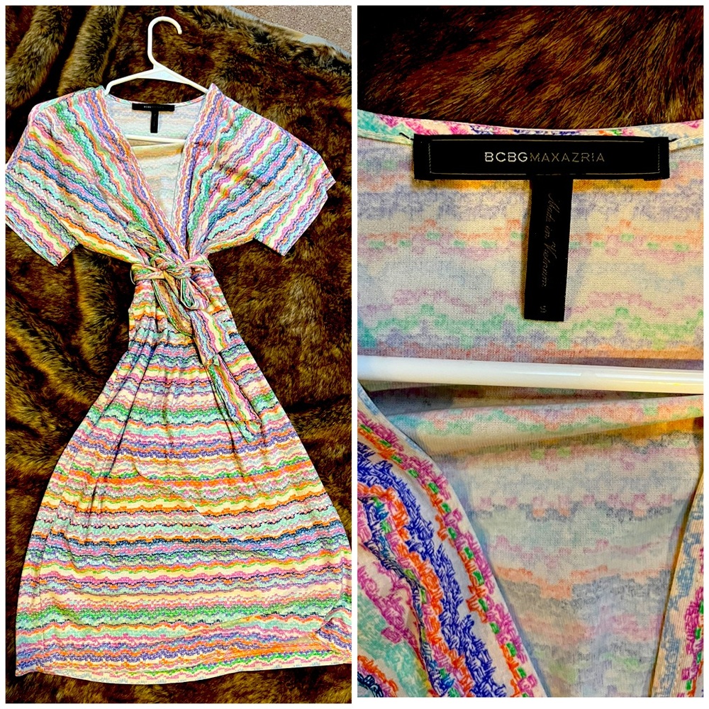 Spring colored tie dress